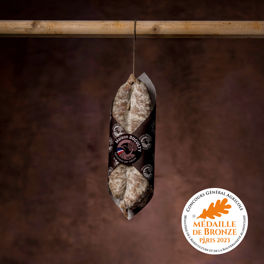 Saucisson pur porc artisanal– Viandes des Prés
